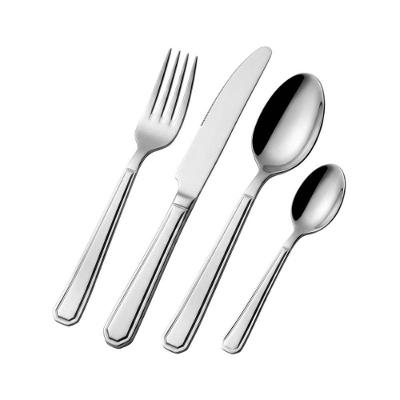 Jogo de Talheres Royale 16 Peças Aço Inox Alto Brilho para Mesa Posta Inox Fratelli