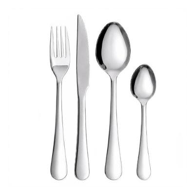 Jogo de Talheres Alto Brilho 24 Peças Aço Inox Polido para Mesa Inox Fratelli