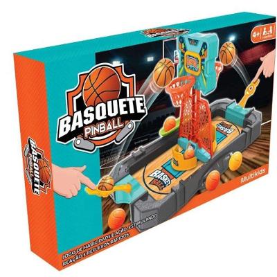 Jogo de Habilidade BR2012 Basquete Pinball com Cestas Amarelo Multikids