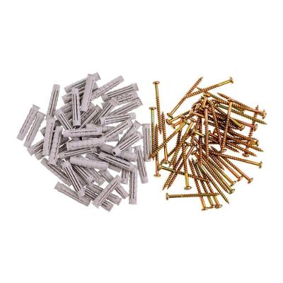 Parafuso com Bucha Cabeça de Panela 10mm Fixação Prática Inox Bemfixa 50 Unidades