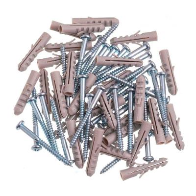 Parafuso com Bucha Cabeça de Panela 08mm Fixação Prática Inox Bemfixa 30 Unidades