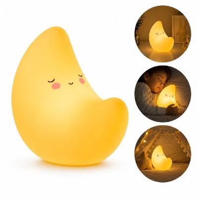Luminária Decorativa LED Lua Meia Lua Luz Noturna sem Fio Portátil 12CM