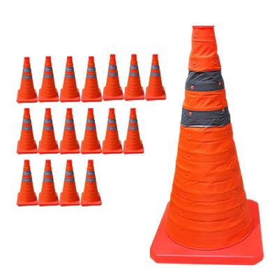Cone Rodovia Retratil SU-CONE3-1 Segurança em Obras e Trânsito Laranja Mundo LGBT 23CM 17 Unidades
