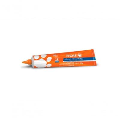 Adesivo Aquatherm para Colagem de Tubos e Conexões de PVC com Cor Vermelho Tigre 75G