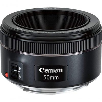 Lente para Camera Canon Ef50mm F1.8 STM Abertura F-1.8 Plástico Preto
