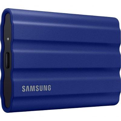 SSD Externo T7 Shield USB 3.2 Gen 2 com Velocidade Até 1050 MB-s IP65 Azul Samsung 1TB