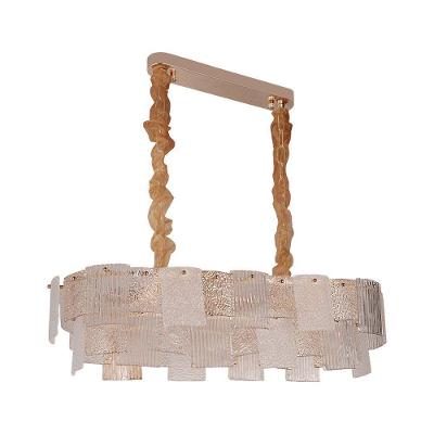 Lustre Pendente Flara PT-1069 com 8 Lâmpadas E14 Cabo Ajustável Dourado Astraled