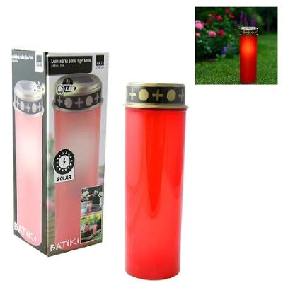 Luminária Solar Batiki Iluminação para Jardim Acende Automático à Noite Design Tipo Vela Bivolt