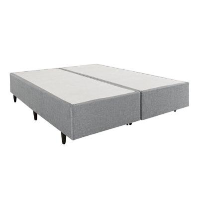 Base para Cama Box Queen Meditare Estrutura em Madeira Cinza Herval