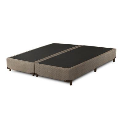 Base para Cama Box King Madri Estrutura em Madeira Bege Umaflex Colchões