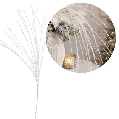 Enfeite Natalino Galho Pendente com Cristais Furta-Cor 70CM Yangzi