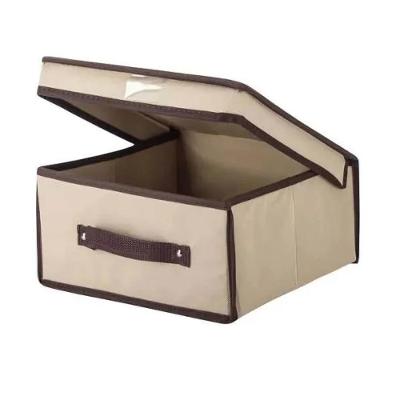 Caixa Organizadora Grande Multiuso TNT Cartonado Respirável para Closet Armário Roupas Brinquedos