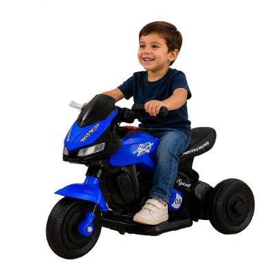 Moto Elétrica Infantil Dark com Frente Ré Farol LED Som Azul Bateria 6V Unitoys