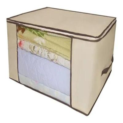 Caixa Organizador Flexível com Zíper Multiuso em Polipropileno para Guarda Roupa e Cama Transparente