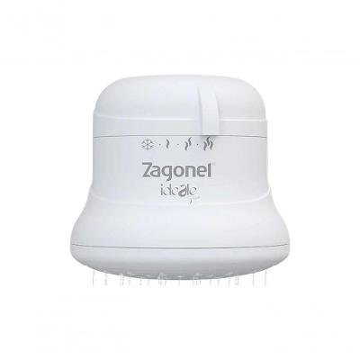 Ducha Eletrônica Ideale Plus 4 Temperaturas 5500W Instalação de Parede Branco Zagonel 110V