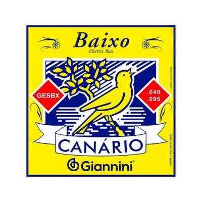 Encordoamento para Contrabaixo 4 Cordas Gesbx g Revestimento em Aço Inox 430SS Aço Giannini