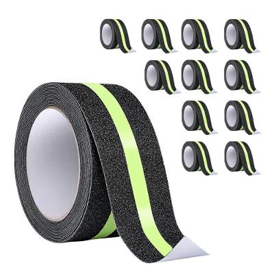 Fita Antiderrapante SU-NOSA1 Refletiva Antideslizante Preto AB Mídia 5CM 11 Unidades