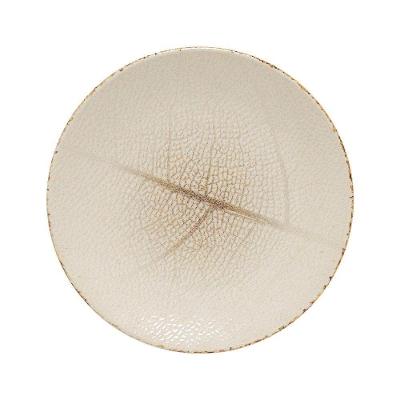 Conjunto de Pratos Reative Leaf 6 Peças Cerâmica Branco Copa & Cia