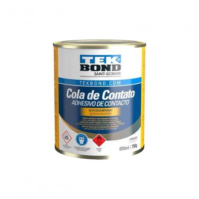 Cola de Contato Tekbond Resistente à Água Secagem Rápida Amarelo 750g