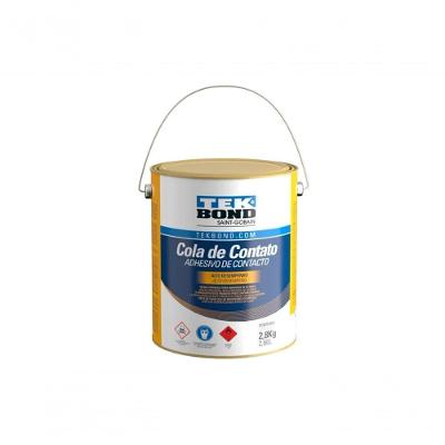 Cola de Contato Adesivo Resistente à Água Amarelo Tekbond 2.8KG