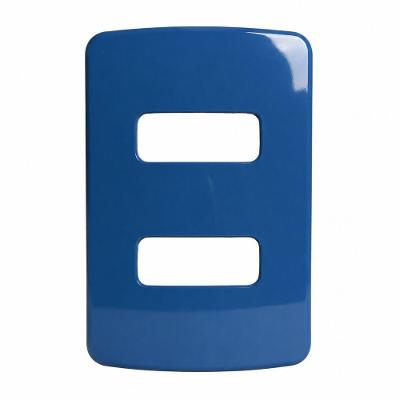 Placa de Interruptor Composé WEG 2 Posições Design Moderno Azul WEG