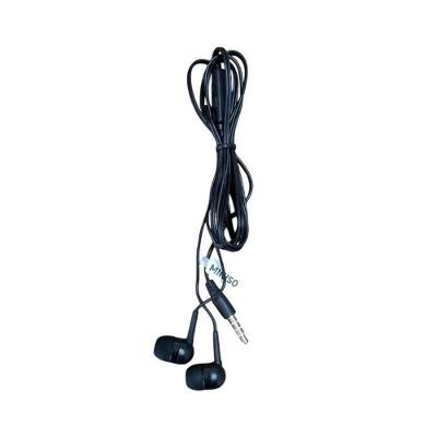 Fone de Ouvido com Fio Miniso Brasil Kit 03 Unidades Conector P2 com Estojo Preto