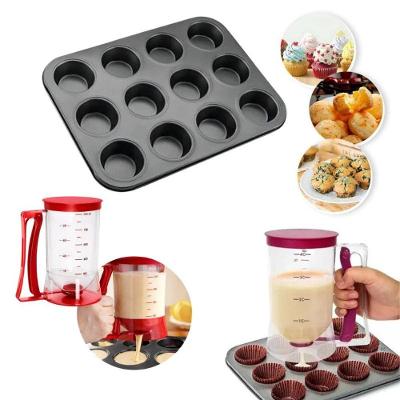Forma para Cupcake Kit com 03 Peças de Aço Carbono e Dispenser Western Digital