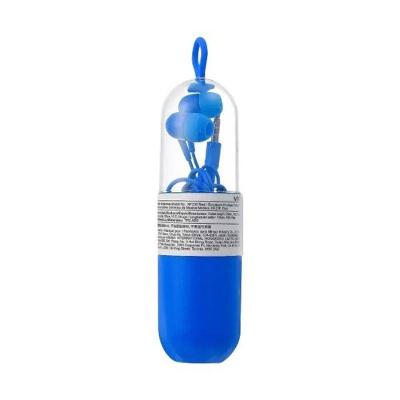 Fone de Ouvido com Fio Miniso Brasil Kit 10 Unidades Conector P2 3,5mm Azul e Estojo