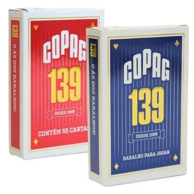 Kit 2 Baralhos Profissionais 139 52 Cartas para Jogos Branco Copag Alta Qualidade e Durabilidade