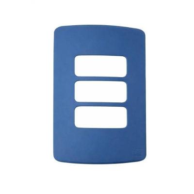 Placa de Interruptor Composé WEG 3 Posições Design Moderno Azul WEG