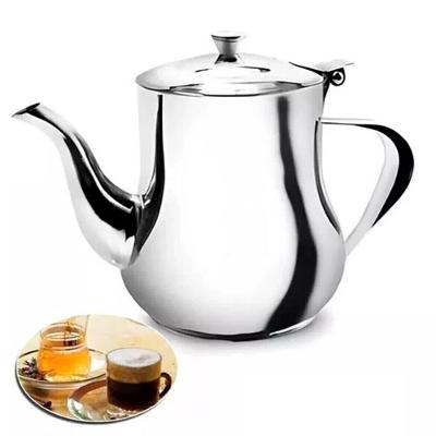 Bule Mini Cafeteira Vintage para Café Chá e Leite Aço Inox Filtro no Bico e Tampa Anatômica Prata