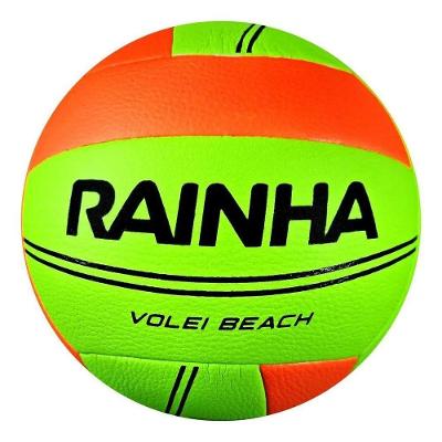 Bola de Vôlei de Praia Beach Vôlei 2024 com Termofusão Tecnofusion Verde e Laranja Rainha