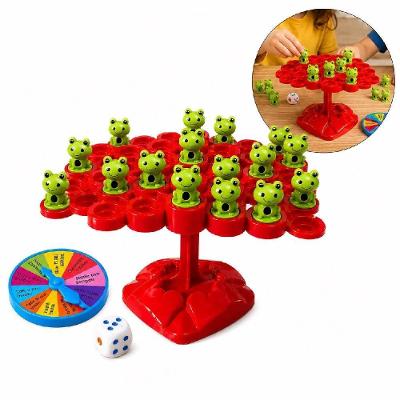 Jogo Infantil Sapo Equilibrista de Equilíbrio com Roleta de Prendas 53 Peças