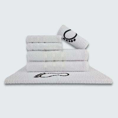 Jogo de Toalhas Verona 100% Algodão 230g-m² Branco 6 Peças Toalhas Beka