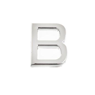Identificador B Residencial 39MM Plástico ABS Cromado para Portas e Armarios Bemfixa 1UN Bivolt