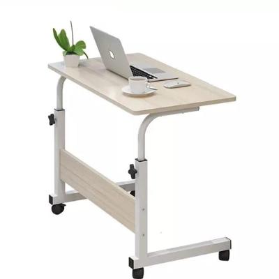 Mesa para Computador Retangular Portátil com Rodinhas Moderno 1 Gaveta 60CM Branco