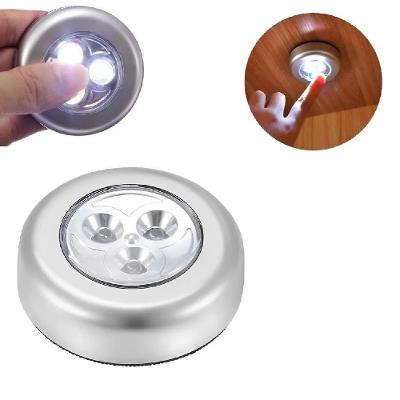 Luminária Luminaria 3 Leds com Acionamento por Toque Branco Super Potente 6.5CM