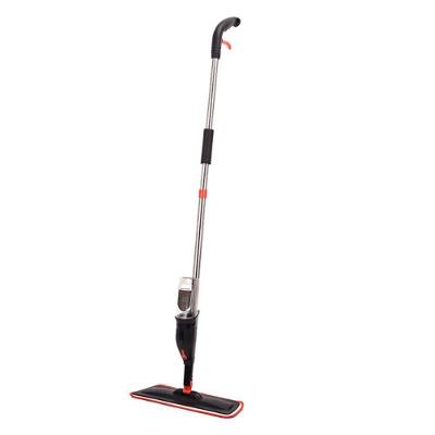 Mop Spray com Reservatório 380ML Esfregão de Microfibra para Pisos Área 40CM Vermelho