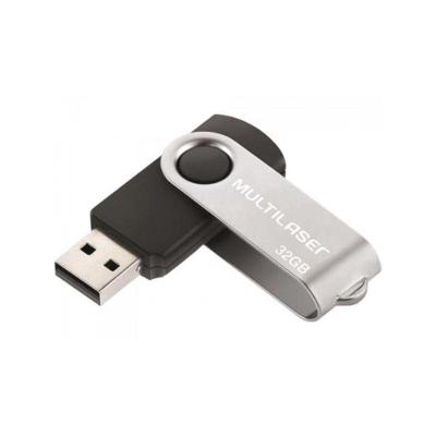 Pen Drive Multilaser Twist PD589 32GB com USB 2.0 e Leitura de 10 MB-S Preto