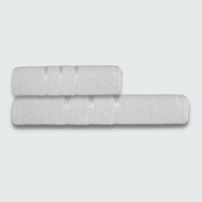 Jogo de Banho Verona Luxo 100% Algodão 230g-m² Branco Toalhas Beka 2 Peças