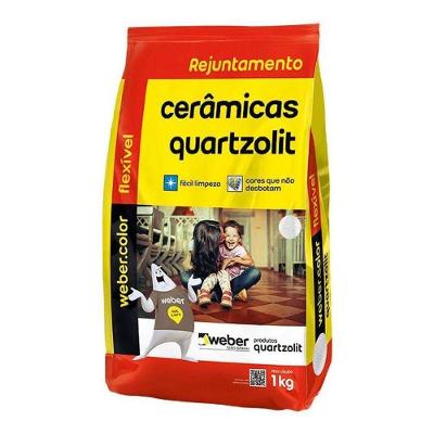 Rejunte Cerâmico Tipo II para Cerâmicas e Pedras Naturais Fachadas Bege Quartzolit 1kg