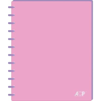 Pasta Catálogo A4 Candy PP 30 Envelopes com Plásticos Destacáveis Rosa e Lilás