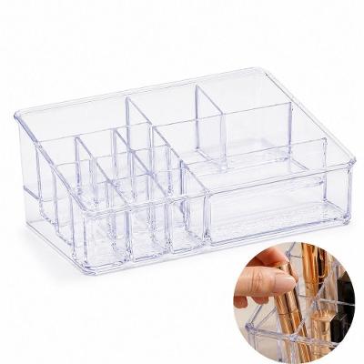 Organizador Acrílico 14 Divisórias Porta Maquiagem e Cosméticos Transparente Multiuso Bivolt