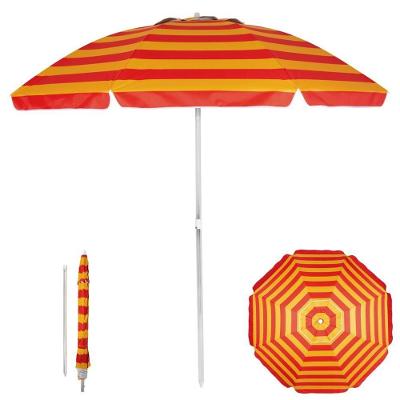 Guarda-Sol 3546 240CM Poliéster Alumínio Estrutura Articulável Proteção UV Azul Mor