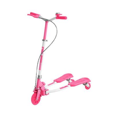 Patinete Infantil com 3 Rodas Dobrável com Freio e LED Rosa Unitoys