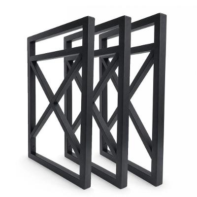Suporte para Prateleira Estilo Industrial 3 Unidades PP Reforçado Preto Deplasti