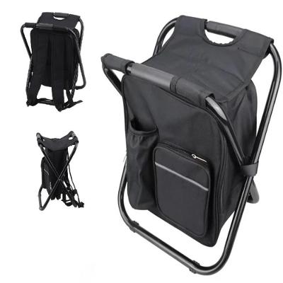 Mochila Térmica com Banquinho Assento Dobrável Portátil Tecido Oxford 25L