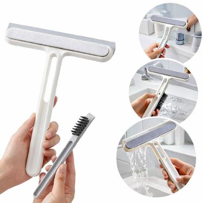 Rodinho de Pia Limpador de Vidro 4 em 1 Plástico Resistente Multiuso para Cozinha Branco 22CM