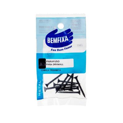 Parafuso para Drywall Cabeça de Trombeta com Ponta Agulha Fixação Rápida Inox Bemfixa 25 Unidades