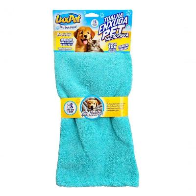 Toalha para Pets Luxcar Luxpet Microfibra Cães e Gatos 60X90CM 1 Unidade